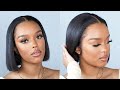 Chrissy Bales || No baby hair  Bob Installation || How to cut a bob in 5mins  Ft Only Bells