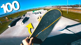 100 TRICKS AT THE SKATEPARK CHALLENGE!