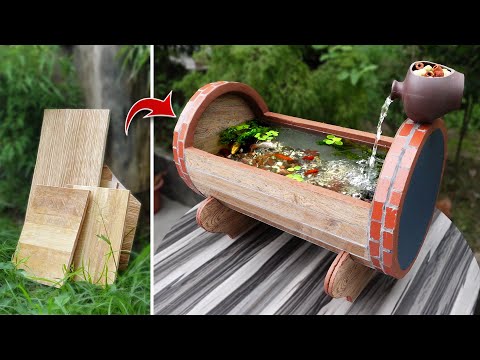 Video Lạ mắt với ý tưởng bể cá từ gạch đá hoa và xi măng - youtube