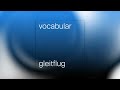 vocabular - Gleitflug