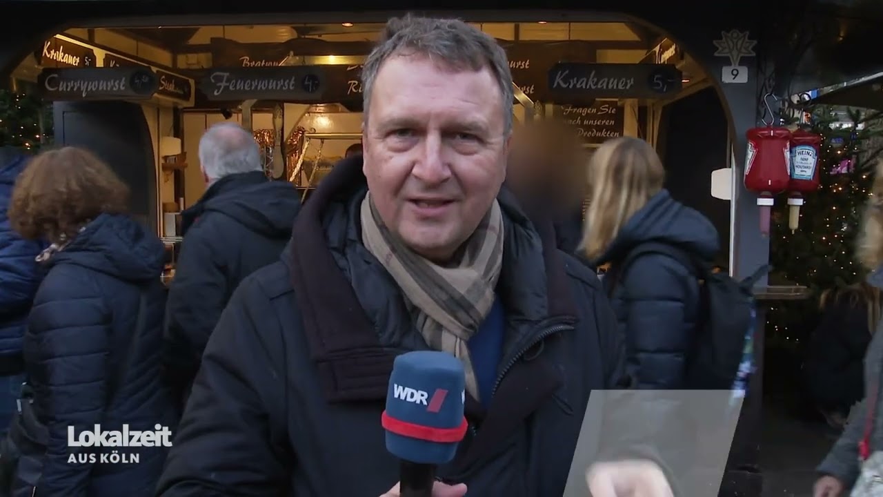 Bio Schwindel auf dem Weihnachtsmarkt auf dem Kölner Neumarkt