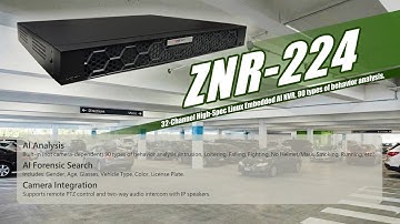 【ZNR-224】NVR-Based AI Analytics for Smarter Security Operations