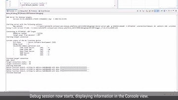 Debugging a Secure and   Non-secure Project Pair with e² studio