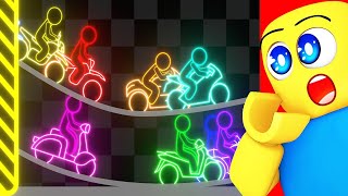 Impossible Neon Crusher Survival Race Reaction