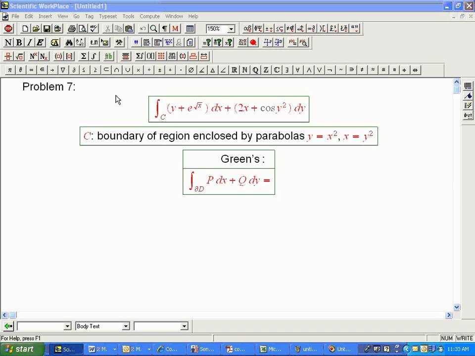 Green's Theorem Example