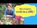 How to grow seeds in Jiffy Pots // Mr Fothergills and The Gardenettes