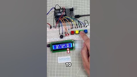 Build an Arduino Countdown Timer with LCD & Buzzer! 🔧⏲ #raspberrypi #robotics