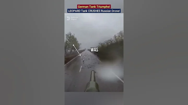 LEOPARD 2A4 CRUSHES Russian Drone Waiting For Ambush! #Leopard #UkraineWar #Pokrovsk #German #Tank