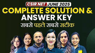 ⚡ CSIR NET June 2025 Life Sciences Answer Key & Full Paper Solutions | Fastest & Most Accurate