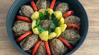 Anneler Gününe Yakişir Firinsiz Tencerede Kolay Karniyarik Köfte 👌🏻😋