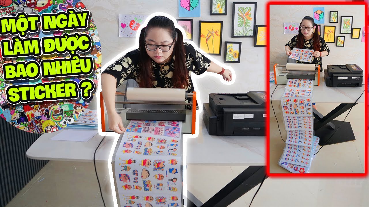 Thử Thách 24H Chỉ Làm Hình Dán Sticker Bằng Máy | Tất tần tật các thông tin liên quan hình free fire chibi cute đúng nhất