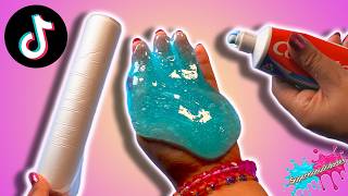 Trying Tiktok's Slime recipes without glue #6 - Supermanualidades