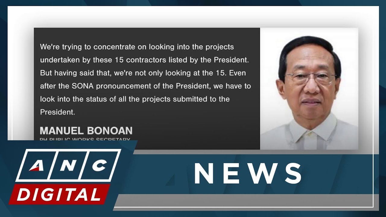 DPWH Chief to also look into flood projects by contractors not in Marcos' list | ANC
