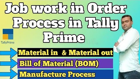 Job work in Order Processing in Tally Prime || Job Work in Order Voucher Enable in Tally Prime II