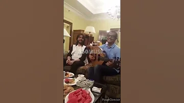 لما الفنان رابح صقر يمسك العود والبوب بهاء سلطان يتسلطن متخيلين الجمال 