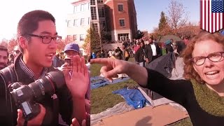University of Missouri: Bully professors and students harass reporters covering protests - TomoNews