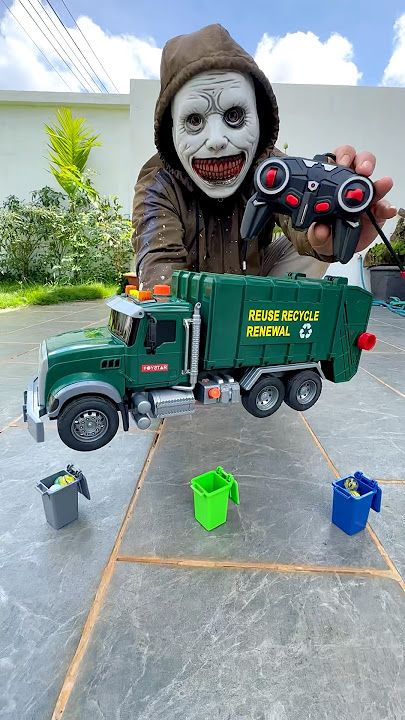 Big Remote Control Garbage Truck Unboxing & Testing  #shorts 🛢️💥