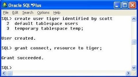 How to create user in oracle 10g