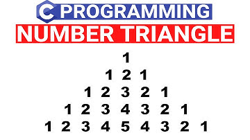 Number Triangle Pattern in C | Numerical Pattern Using C Program - #42 | C Language in Hindi