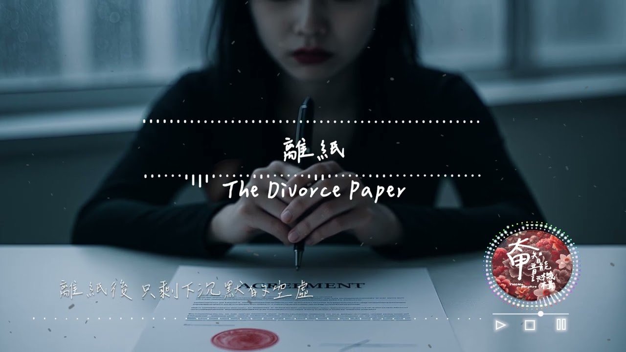 曉穎 - 離紙 The Divorce Paper 這張紙 把愛寫成了過去【高音質|動態歌詞Lyrics】#太甲智能音訊機構 #全新單曲