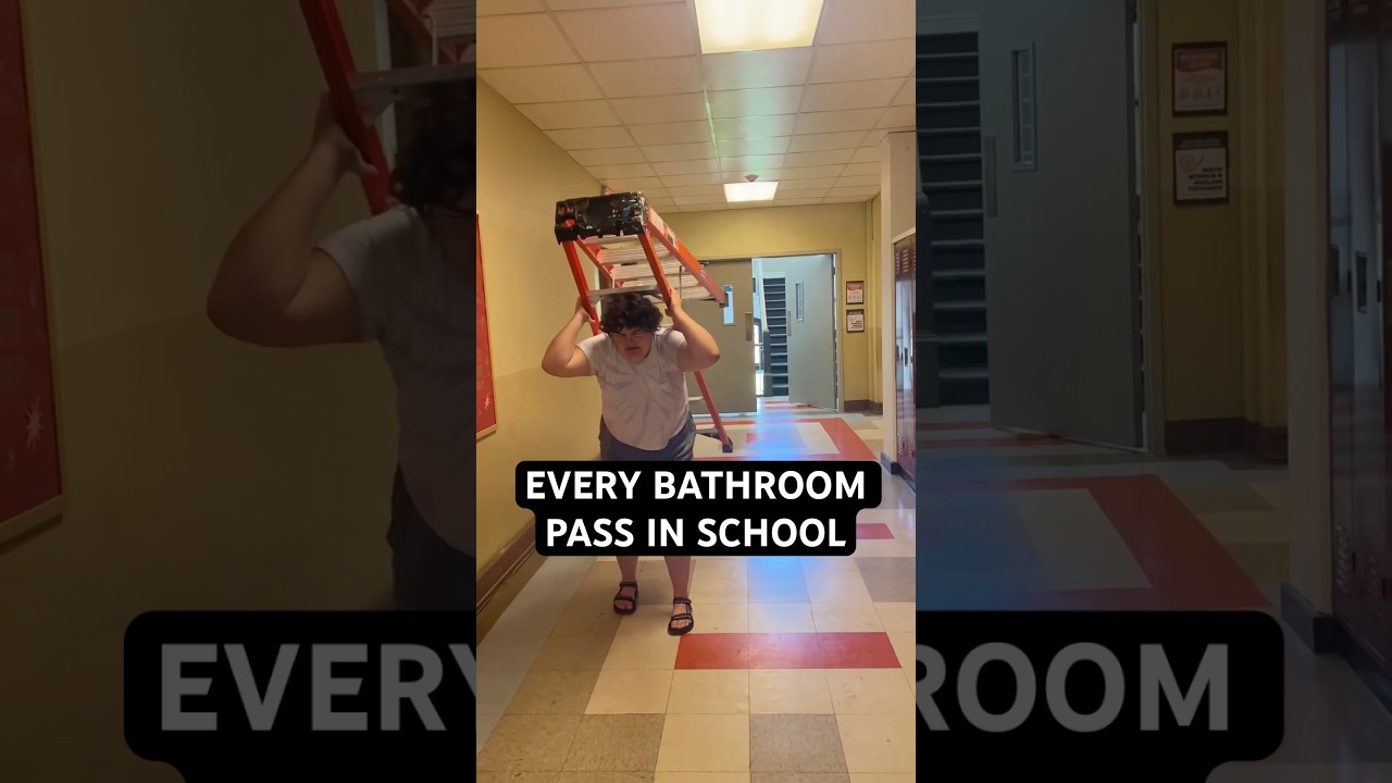 The skit also works as a bathroom pass
