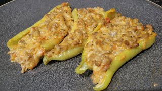 Sausage Stuffed Sweet Banana Peppers| Low Carb, Gluten Free Recipe