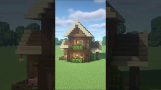 Survival Wooden House in Minecraft #Shorts