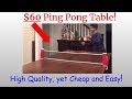 DIY Ping Pong Table! Cheap and Easy! DIY Ping Pong Table! Cheap and Easy!