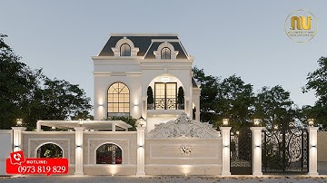 Mẫu Biệt Thự Tân Cổ Điển 2 Tầng Đẹp Sang Trọng | Kiến Trúc Chuẩn Châu Âu