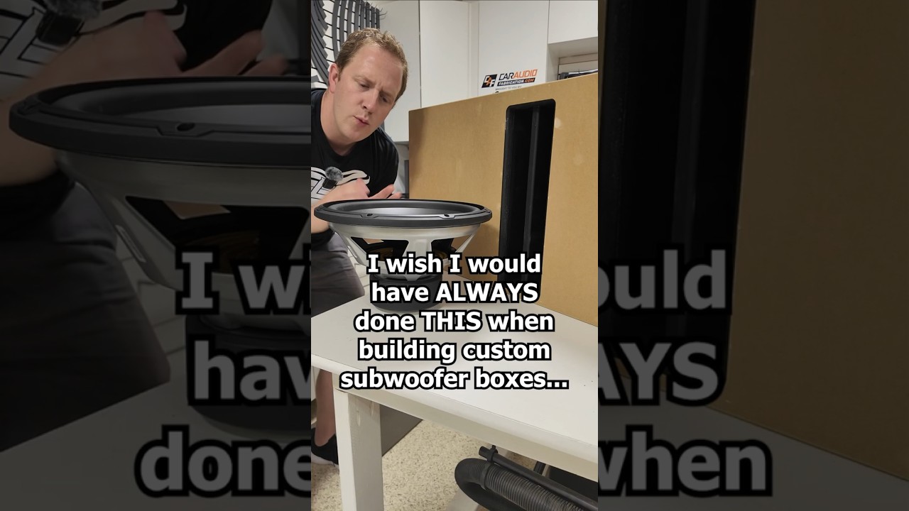 THIS has become a requirement when I build custom ported subwoofer boxes...