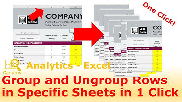 Group and Ungroup Columns in Specific Sheets with Macro