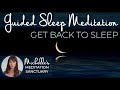 Get back to sleep guided meditation  spoken meditation to fall into a deep sleep female voice