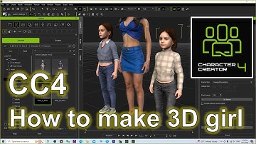 CC4 How to make girl & female kid | Character Creator Tutorial #cc4 #girl #kid #children #headshot