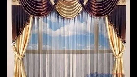 how to make swags and tails curtains(very easy and Beautiful swag)