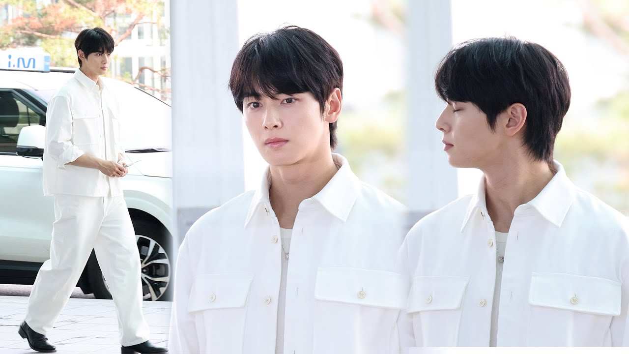 차은우(CHA EUN WOO) 실물에 감탄하는 사람들 (출국 직캠) Departure | 인천공항 • 240610