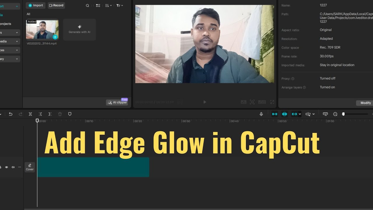How to Add Edge Glow in CapCut PC (Easy Step by Step Guide) - YouTube