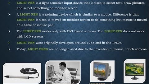 Class 11th, Unit - 1, e-Class 1.9, Topic - Input Devices Part - 2