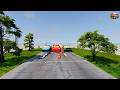 NO BRAKES Full Speed Crash Lightning McQueen vs Giant Cars Ultimate Downhill Destruction BeamNGdrive