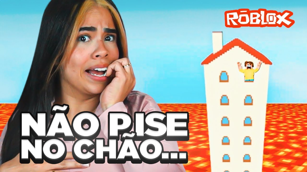 A INIMIGA TENTOU ME TOMBAR NA LAVA NO ROBLOX