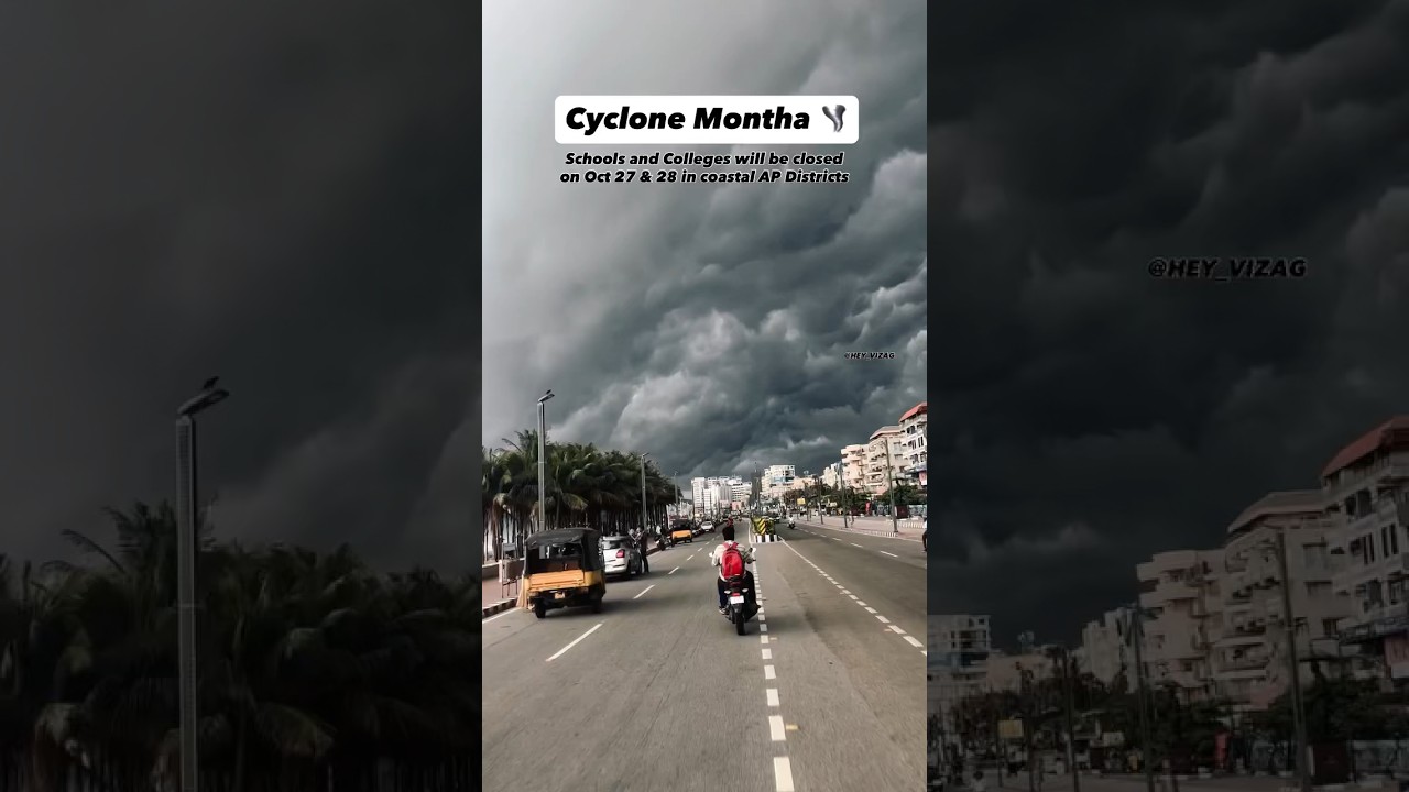 Cyclone Montha🌪️⚡️ 