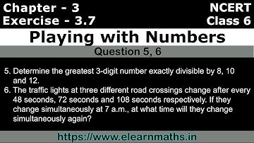 Playing with Numbers | Class 6 Exercise 3.7 Question 5 - 6 | NCERT | Learn Maths