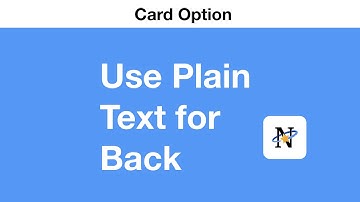 Use Plain Text for Back - Card Option in Notion to Anki