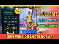 নতুন VERSION এর EMOTE BOT APP🔥 সকল ফোনে কাজ করবে😍👍#viral #freefire #foryou #emotebot 