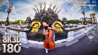 FEAR by Nesrine - Live Cello Experience in Paris, France | 3D VR 180° Music Video Resimi