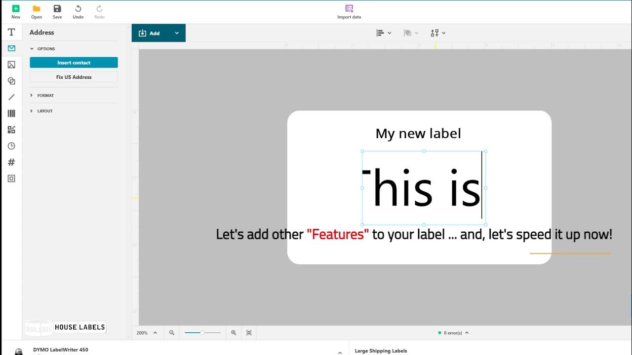 How to Use DYMO Connect Software to Print Labels YouTube