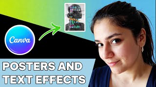 Cara mendesain poster dan efek teks di Canva. screenshot 3