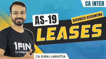 AS 19 Leases | CA Inter Advanced Accounting Revision| CA Suraj Lakhotia