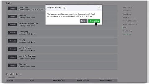 Lexmark Cloud Services—Collecting logs