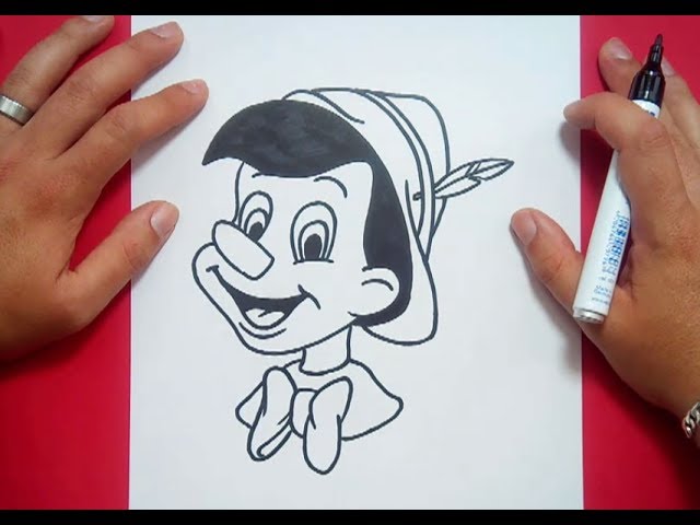 Como dibujar a Pinocho paso a paso - Pinocho | How to draw Pinocchio -  Pinocchio - YouTube