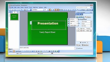 Microsoft® PowerPoint 2003: How to animate text in presentation on Windows® Vista?